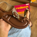 Sandália Moleca Detalhe Em Pedrarias